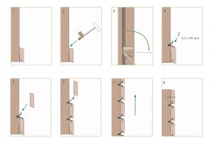Sistema di montaggio invisibile per facciate in legno